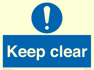 keep clear